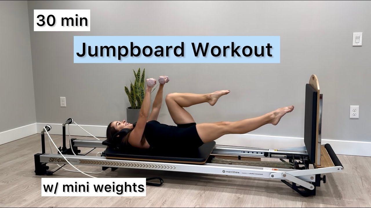 Jumpboard Workout | 30 min (mini weights) | Pilates Reformer Workout