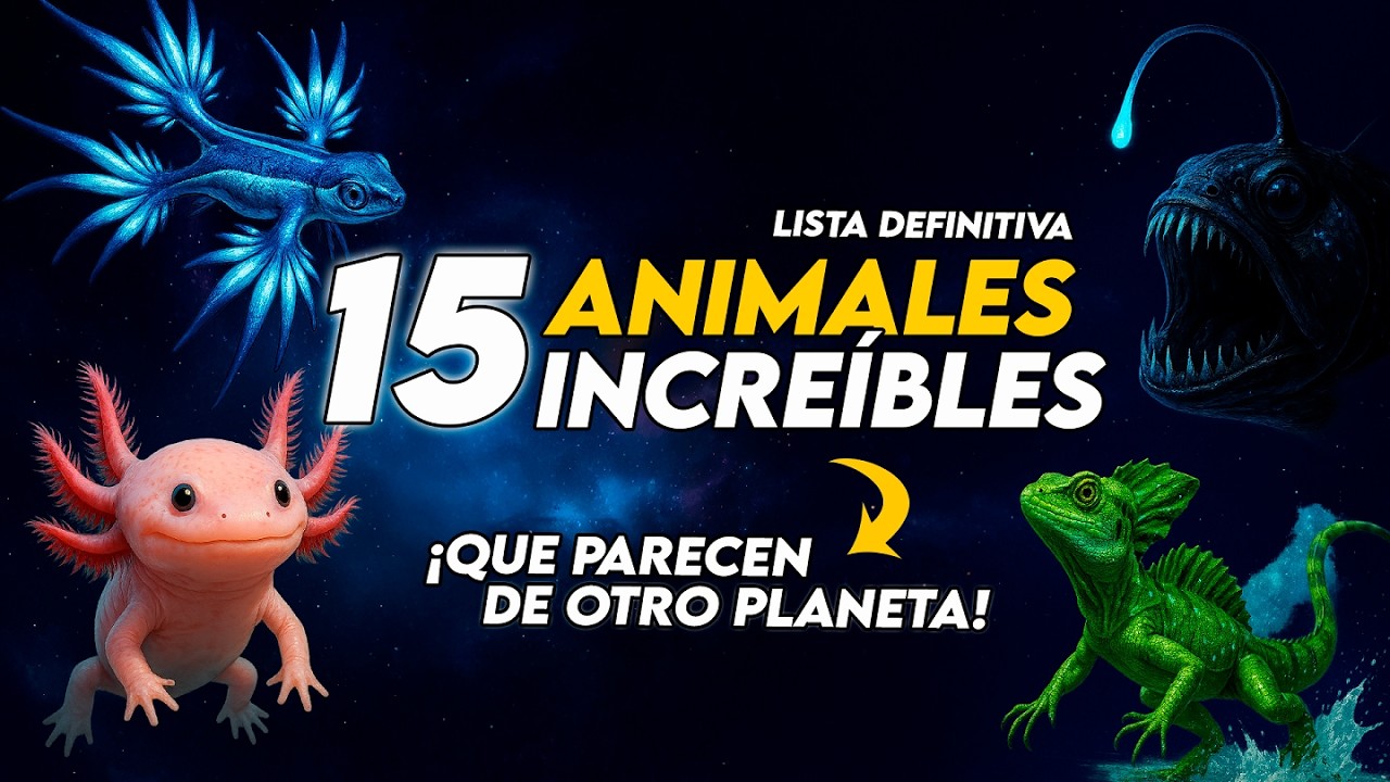 15 Animales Incre&iacute;bles que Parecen de Otro Planeta 👽✨