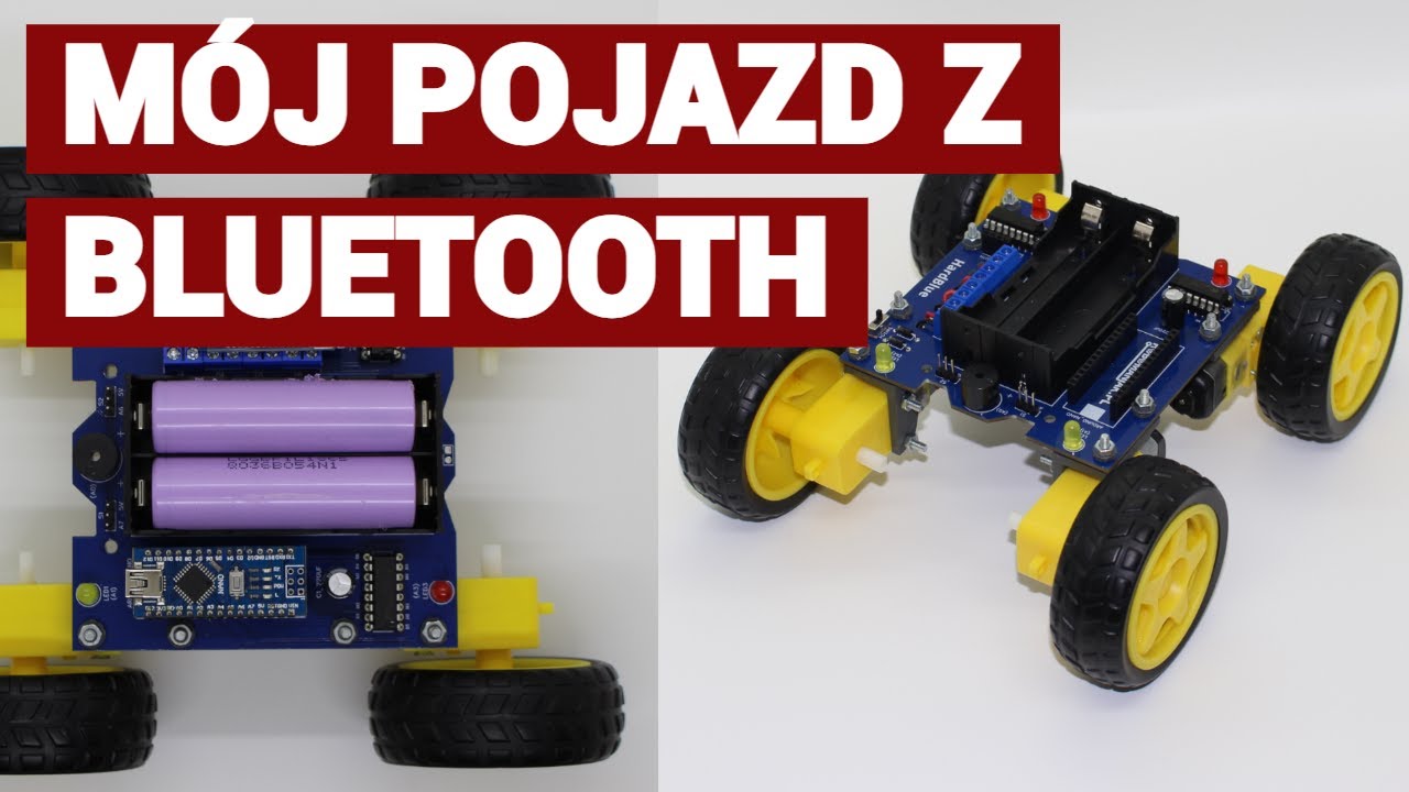 M&oacute;j pojazd RC na bluetooth - prezentacja - Arduino Nano L293D HC05