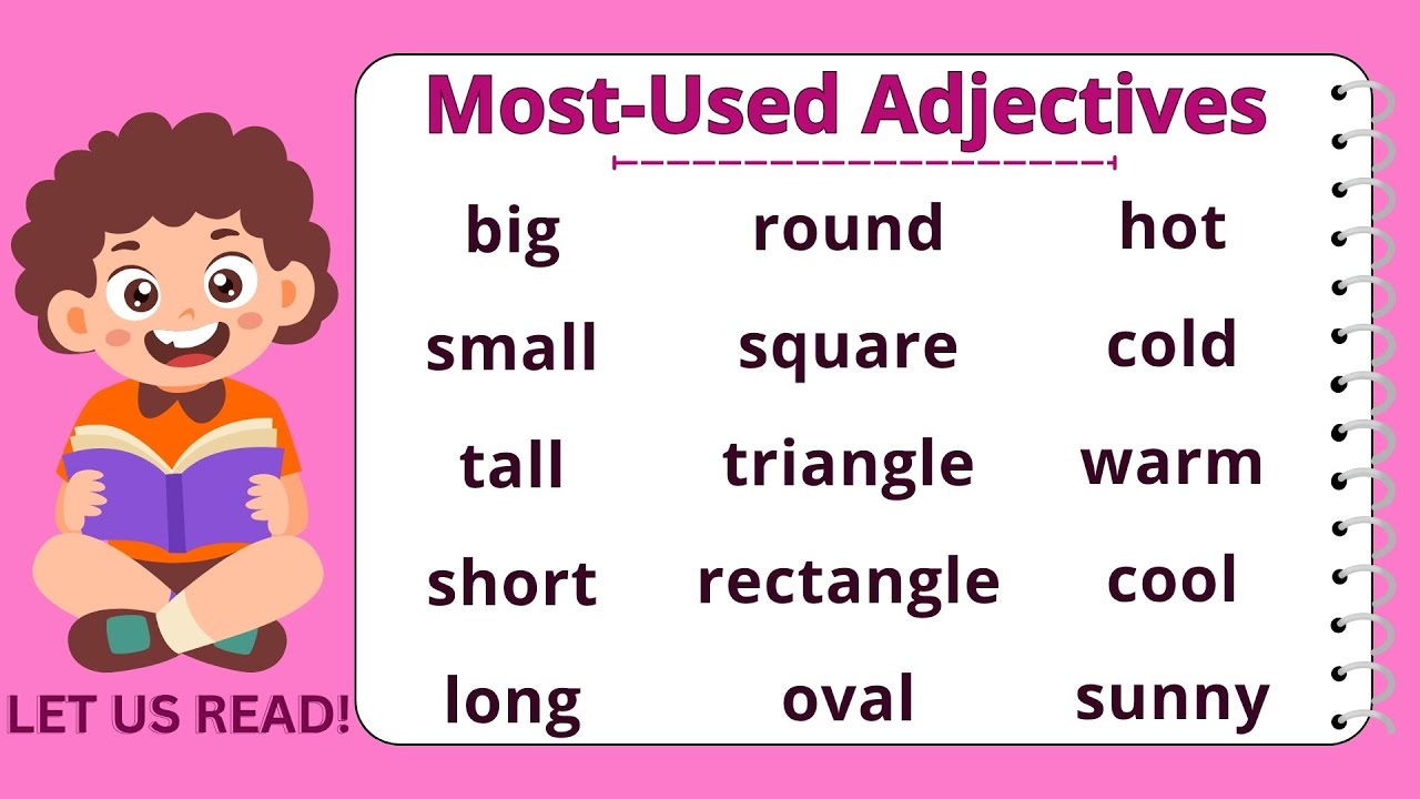 MOST-USED ADJECTIVES I Read along with me I with Teacher Jake