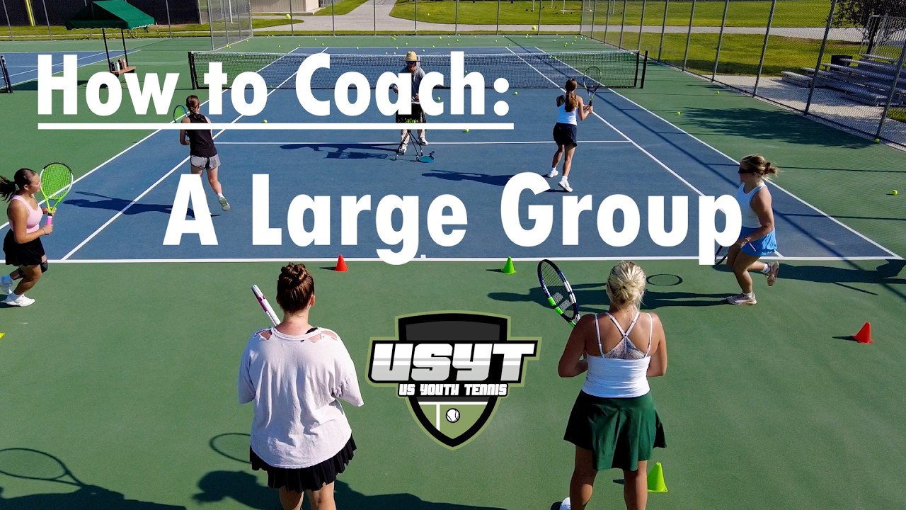 How to Coach: A Large Group (Tennis Team Practice)