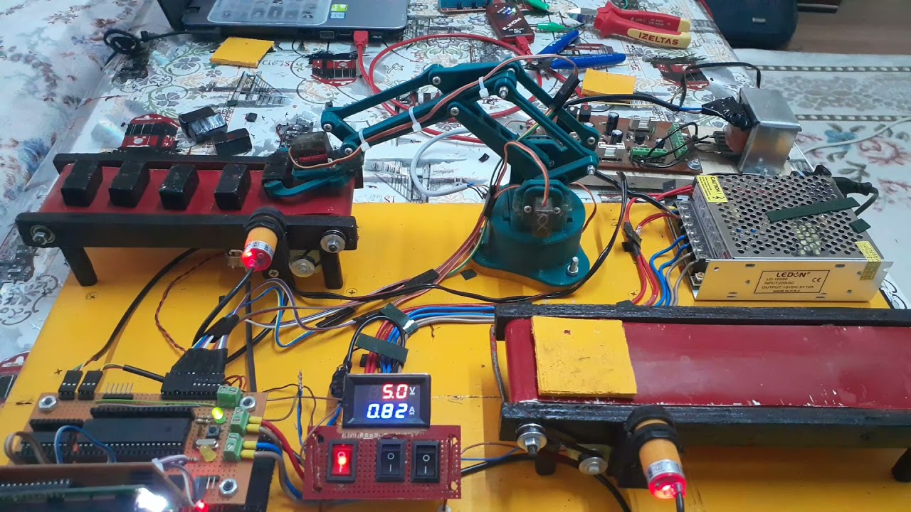 Pİc 16F877A Mikrodenetleyici ile Robot Kol Paketleme