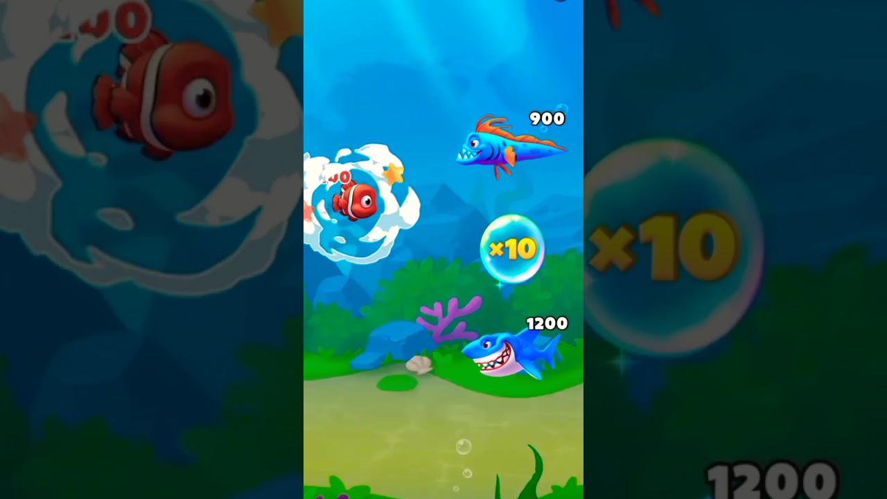 Fishdom game ads shorts ( level 1 ) Power Up Booster 🐠🐟