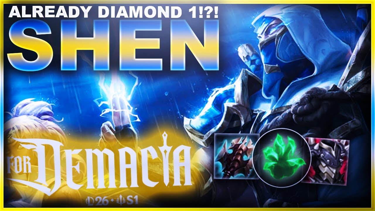 I'M ALREADY IN DIAMOND 1!?! SHEN! | League of Legends