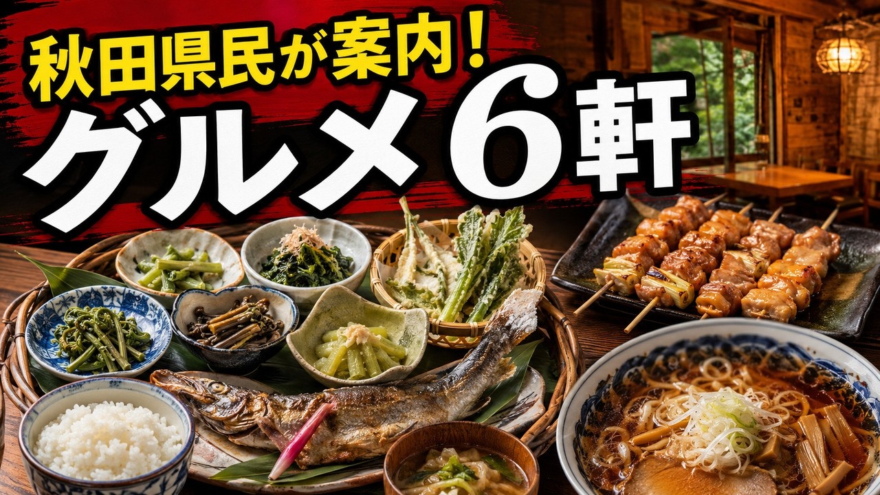 【秋田県】秋田グルメ！水害から開通したネコバリ岩を見に行く！