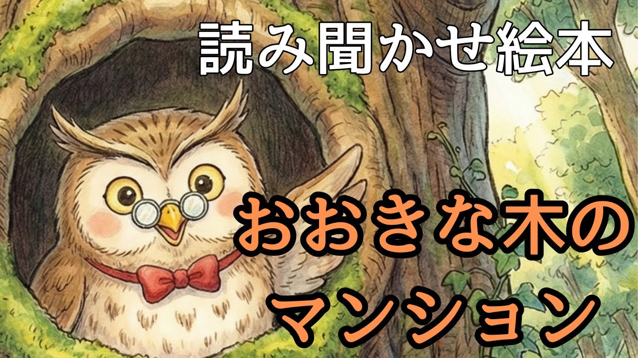 【読み聞かせ絵本】大きな木のマンション