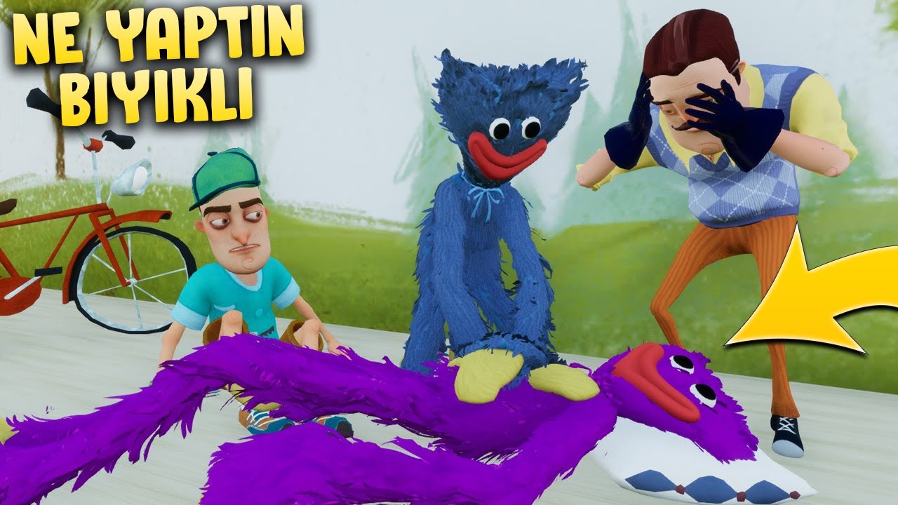 Öldü mü yoksa, Hello Neighbor Mod Poppy Playtime Huggy Wuggy