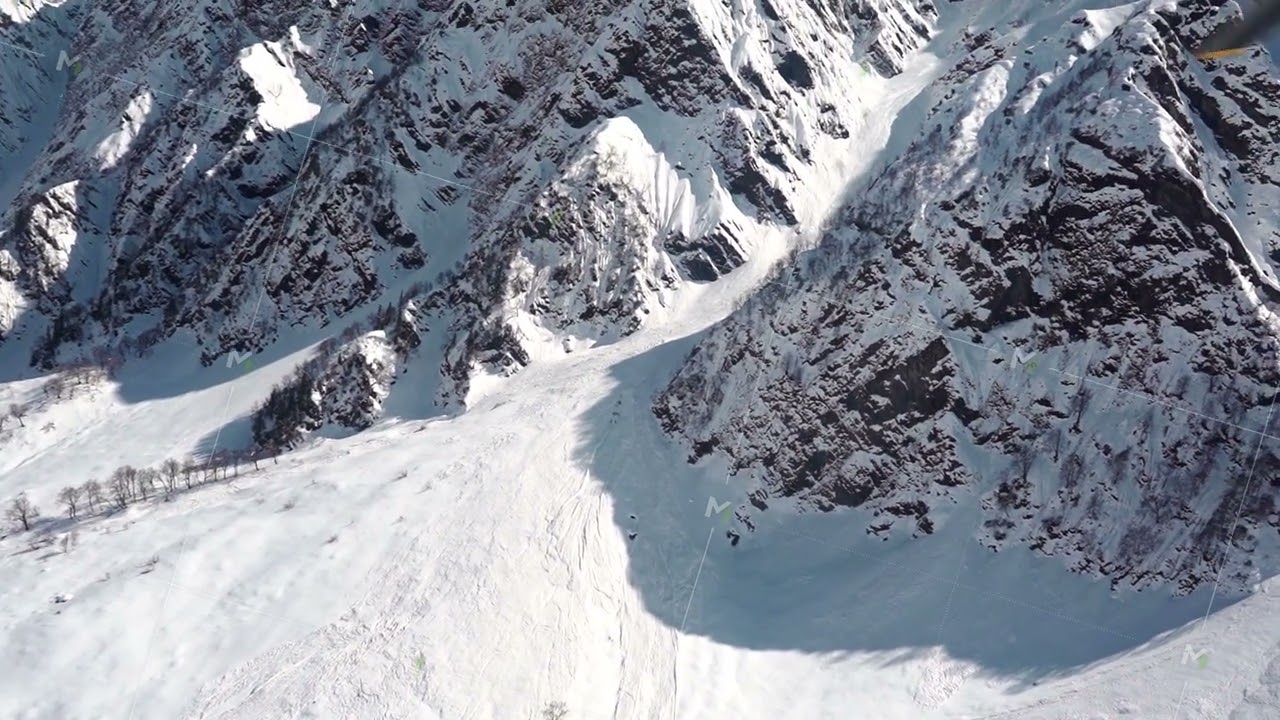 Bird's Eye View Of Hanuman Tibba Mountain In The Indian State Of Himachal Pradesh. aerial