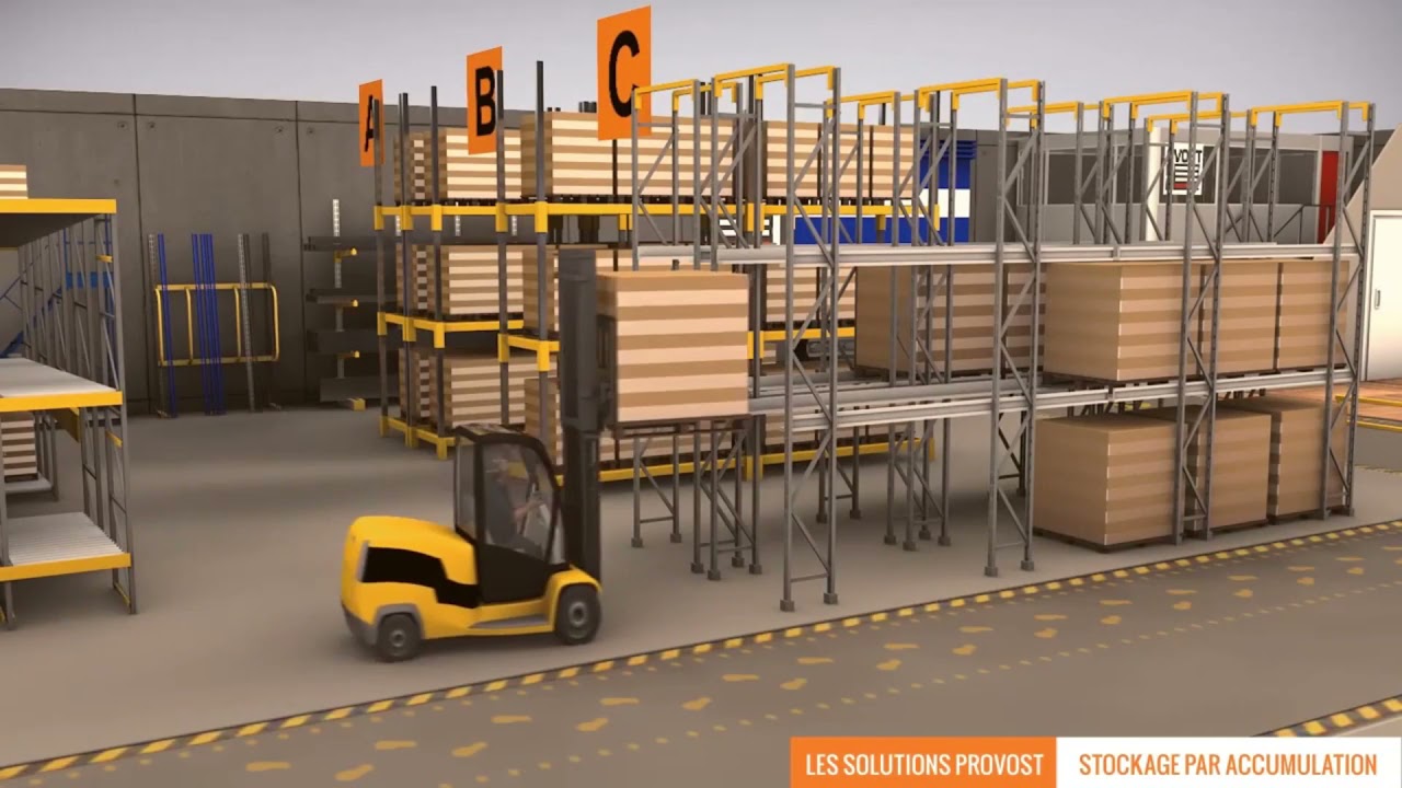 Moyens de manutention/structure de stockage
