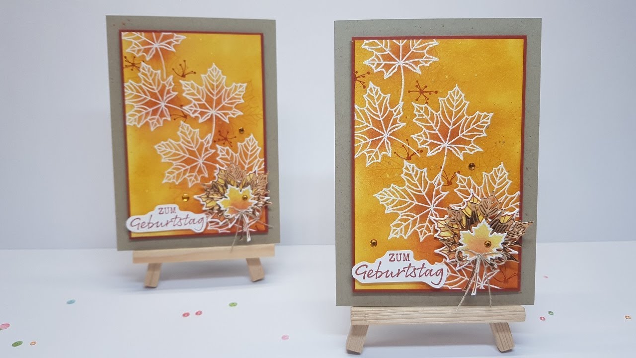 Anleitung: Herbstkarte mit 