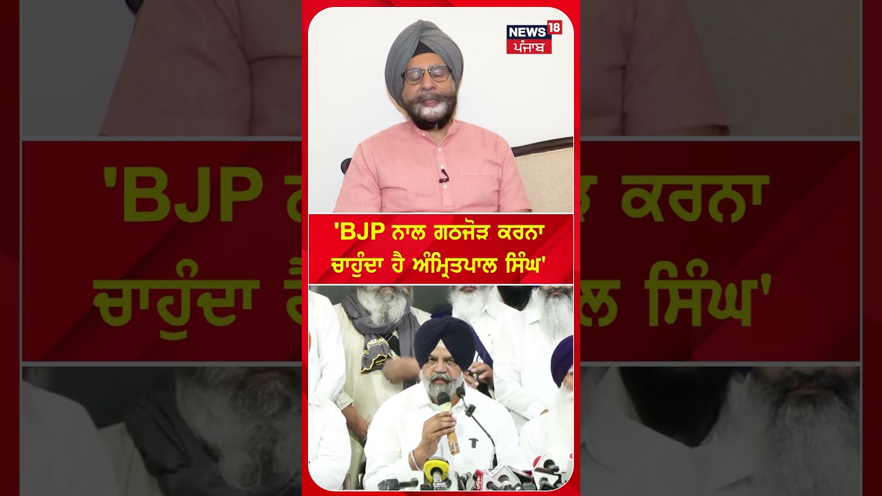 'BJP ਨਾਲ ਗਠਜੋੜ ਕਰਨਾ ਚਾਹੁੰਦਾ ਹੈ ਅੰਮ੍ਰਿਤਪਾਲ ਸਿੰਘ'  | Shorts | N18S