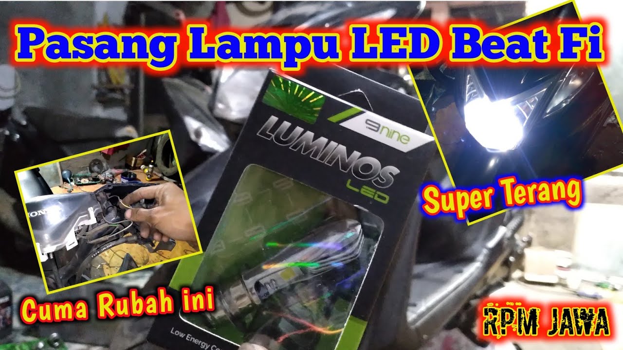 Cara Pasang Lampu LED di Honda Beat Fi || Cara Merubah Arus Lampu Beat Fi ❗️❗️❗️