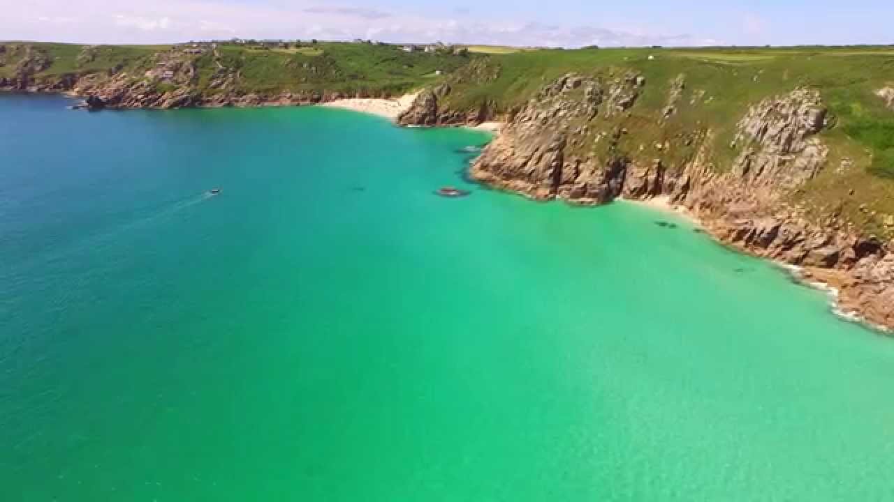 Logan Rock to Porthcurno by drone
