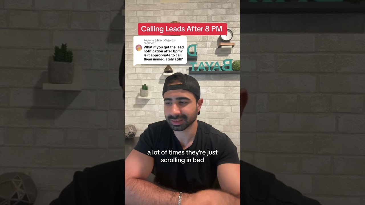 Contractors, how late should you call your leads?