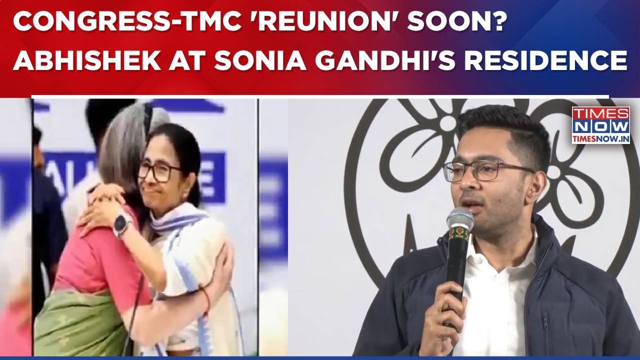 Congress-TMC 'Reunion' On Cards? Mamata Banerjee's Nephew Abhishek At Sonia Gandhi's Residence-WATCH