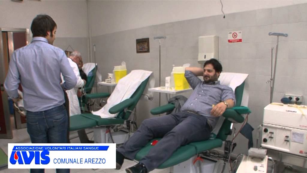 Avis Arezzo. Come si dona il sangue.