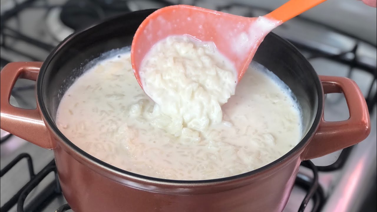 O MELHOR ARROZ DOCE É O DA MINHA MÃE!! CREMOSO DEMAIS !! RECEITA BOA E DELICIOSA!! ❤️