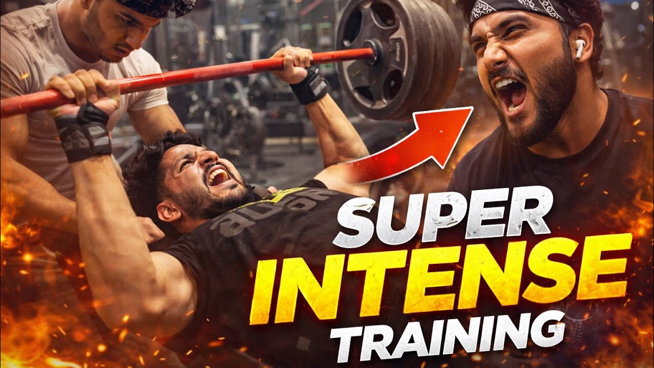 Our Highest Bench Press-Intense Chest Workout 😳 @rahulsrivastavfit-mess #vlog 