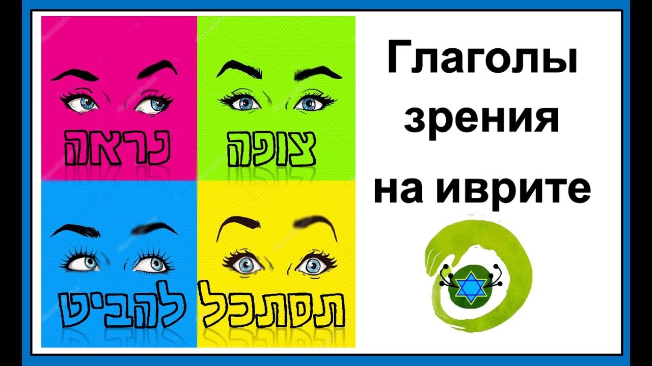 ГЛАГОЛЫ ИВРИТА НА ПАЛЬЦАХ: Глаголы зрения на иврите