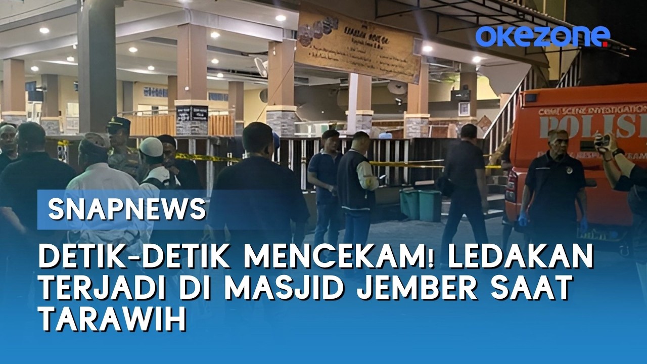 Detik-detik Mencekam Ledakan di Masjid Jember Saat Tarawih, Diduga Berasal dari Lemari Tak Terpakai