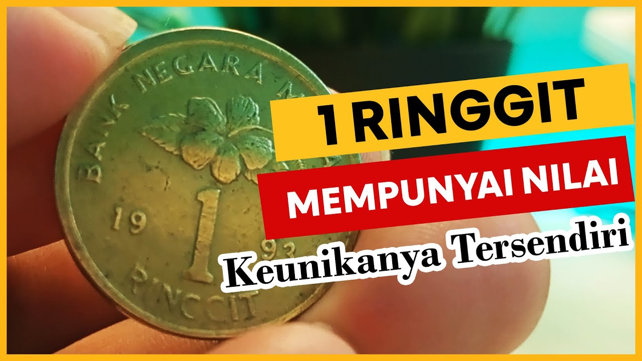 Duit Syiling 1 ringgit emas Bunga Raya 1993 | Mempunyai Nilai Keunikannya Tersendiri