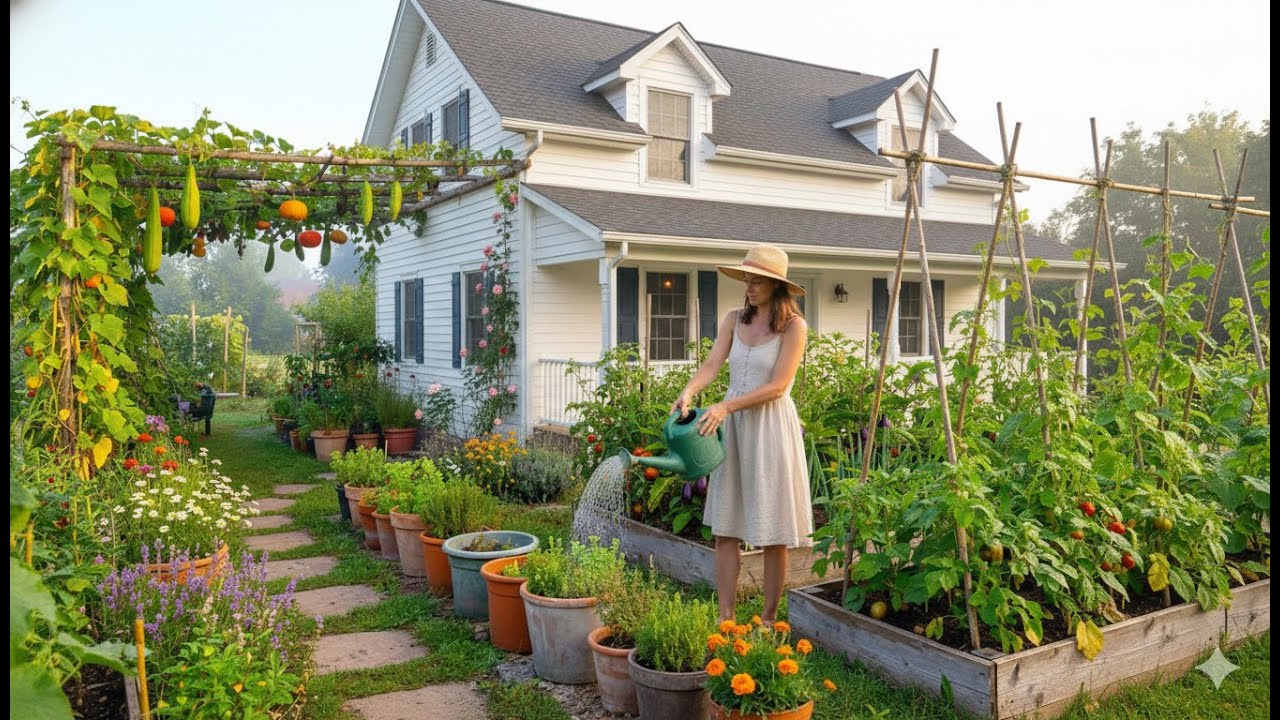Simple life - My dream little garden in 2026 .Slow, peaceful living, relaxing video