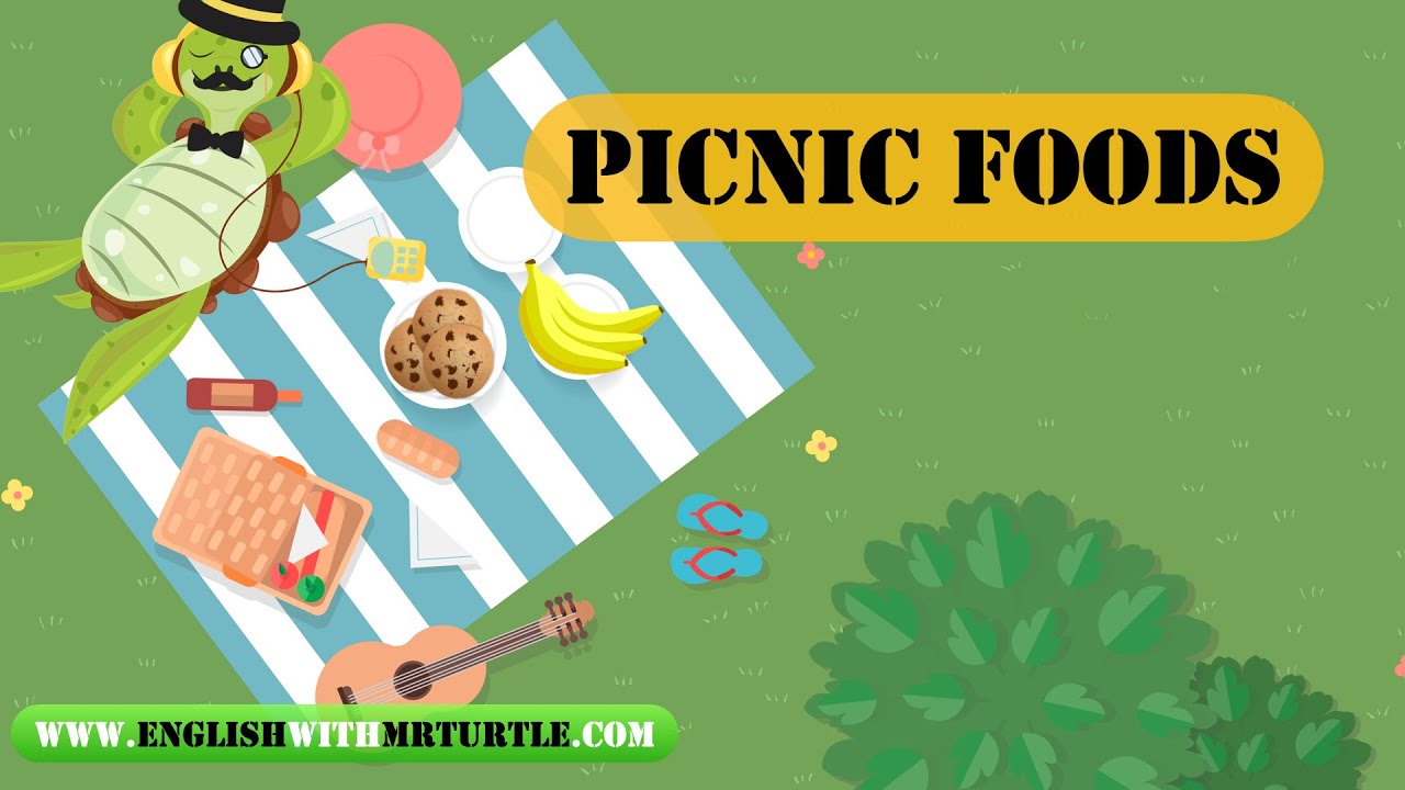 Picnic Food Vocabulary | Foods & Snacks | I like/I don’t like | English for Kids | ESL