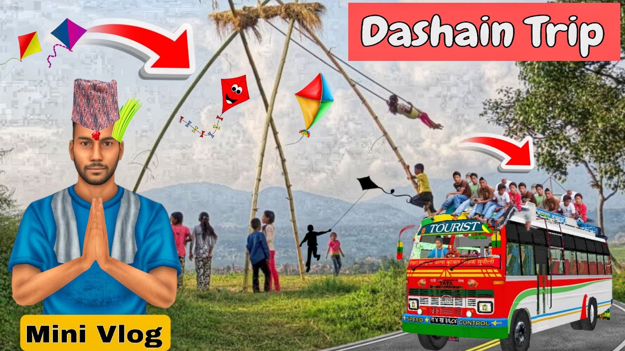 Dashain Trip🚍|| Bus Simulator Indonesia || Mini Vlog❤️