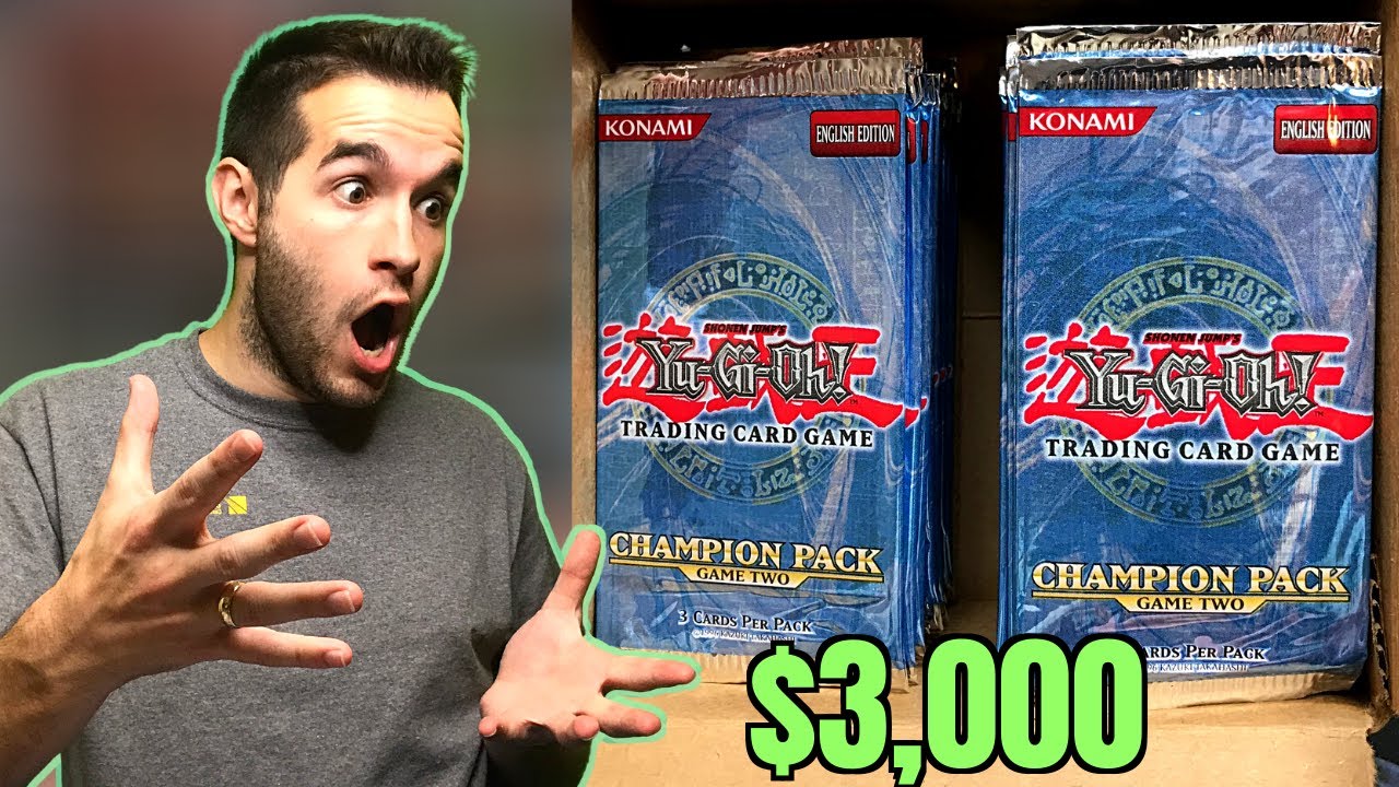 Opening HEAVY Champion Pack 2 Yugioh Packs ($3,000)