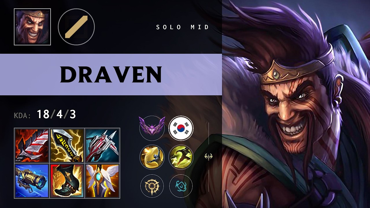 Draven Mid vs Vladimir - KR Master Patch 26.11
