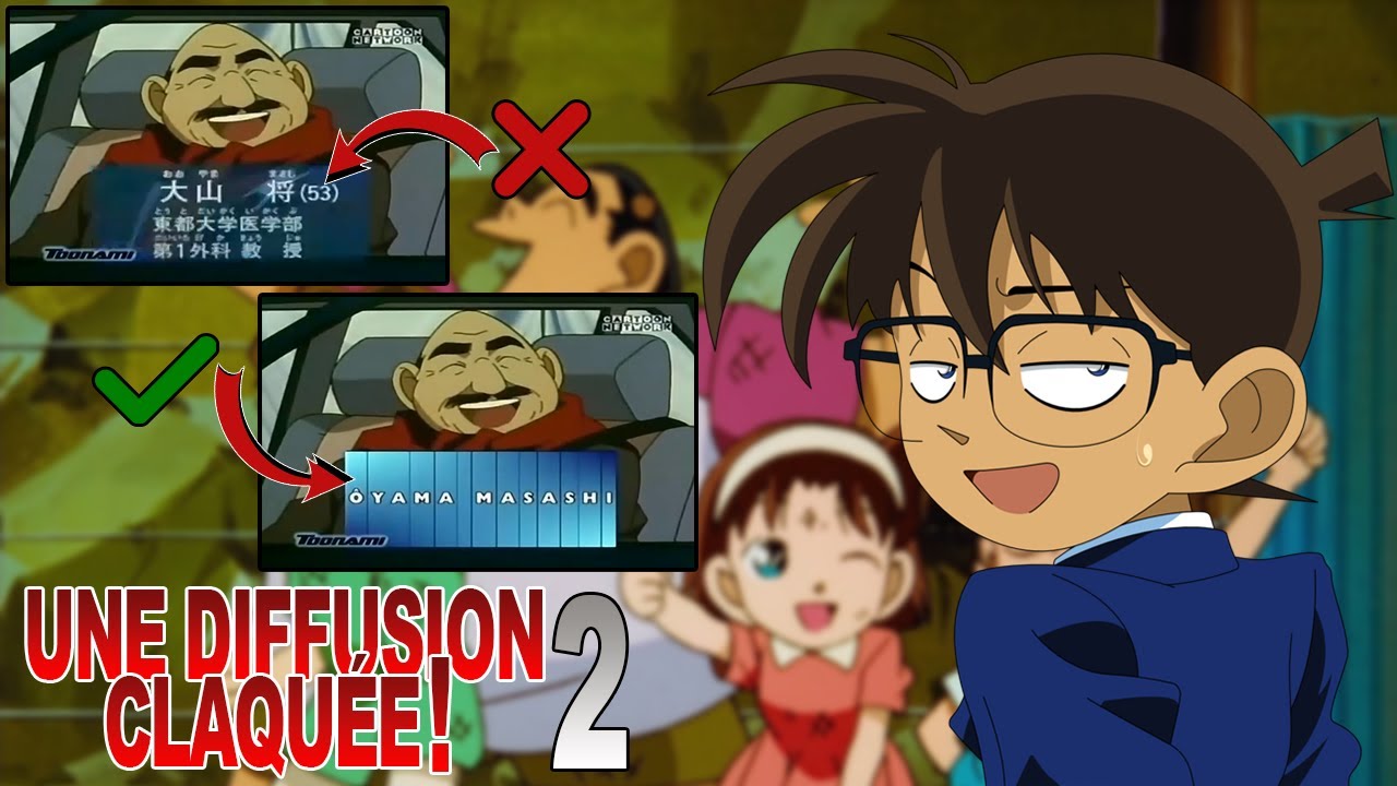 Détective Conan - Les problèmes de la VF : les versions TV