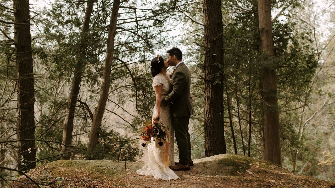 The most beautiful first look spot ever!! | McMichael Art Gallery Wedding Video | Kleinburg Ontario