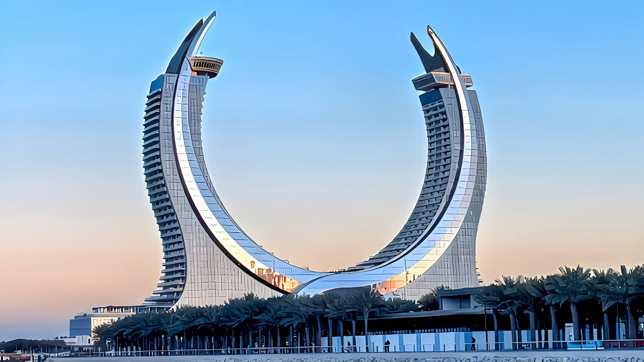 Raffles Doha, ультра-роскошный 6-звездочный отель в Katara Towers, Катар (полный тур в формате 4K)