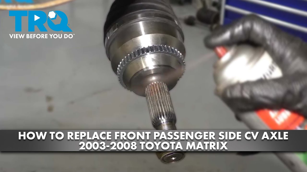 How to Replace Front Passenger Side CV Axle 2003-2008 Toyota Matrix Manual Transmission