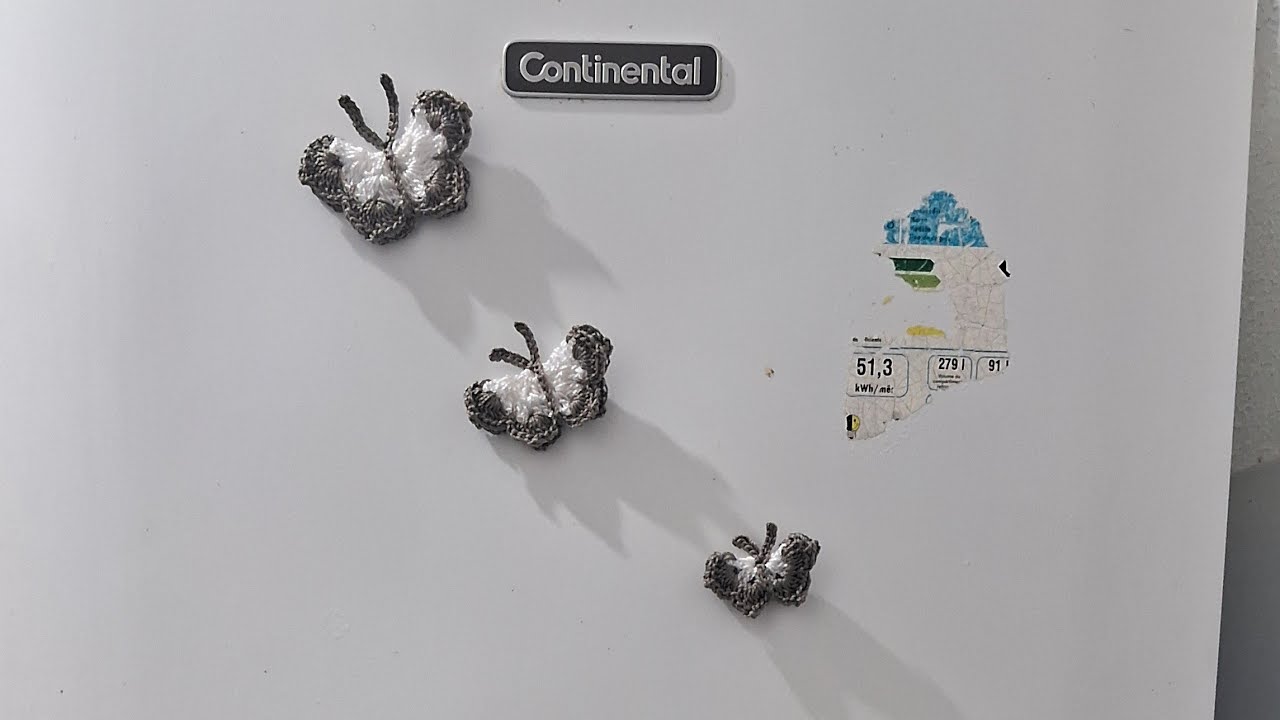 Trios Imas de geladeira de borboletas 🦋 passo a passo para iniciantes 