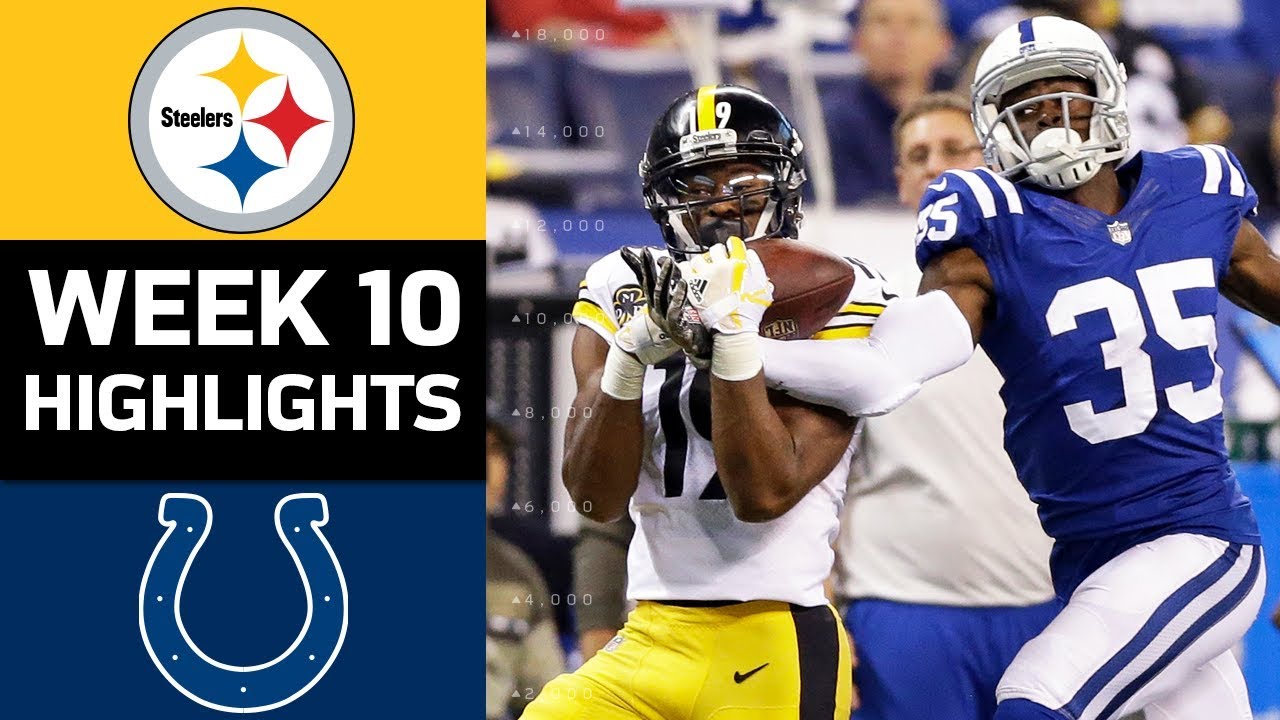 Steelers vs. Colts | NFL Week 10 Game Highlights