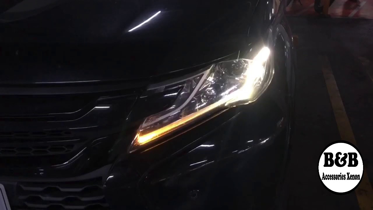 Mitsubishi pajero sports ไฟDaylightเดิมติดรถ เหลือง ขุ่น ขาดตอน!!!หมดสภาพจากการใช้งาน เราเปลี่ยนได้