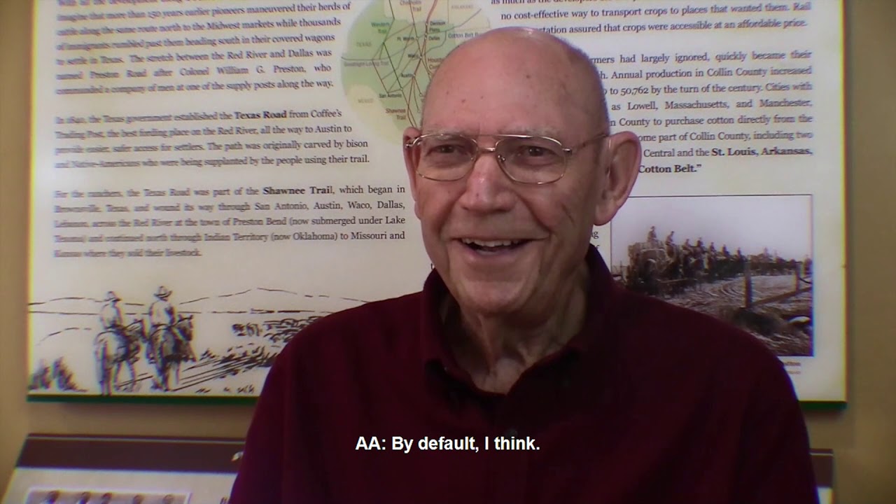 Interview with former Plano, Texas Mayor, Alton Allman
