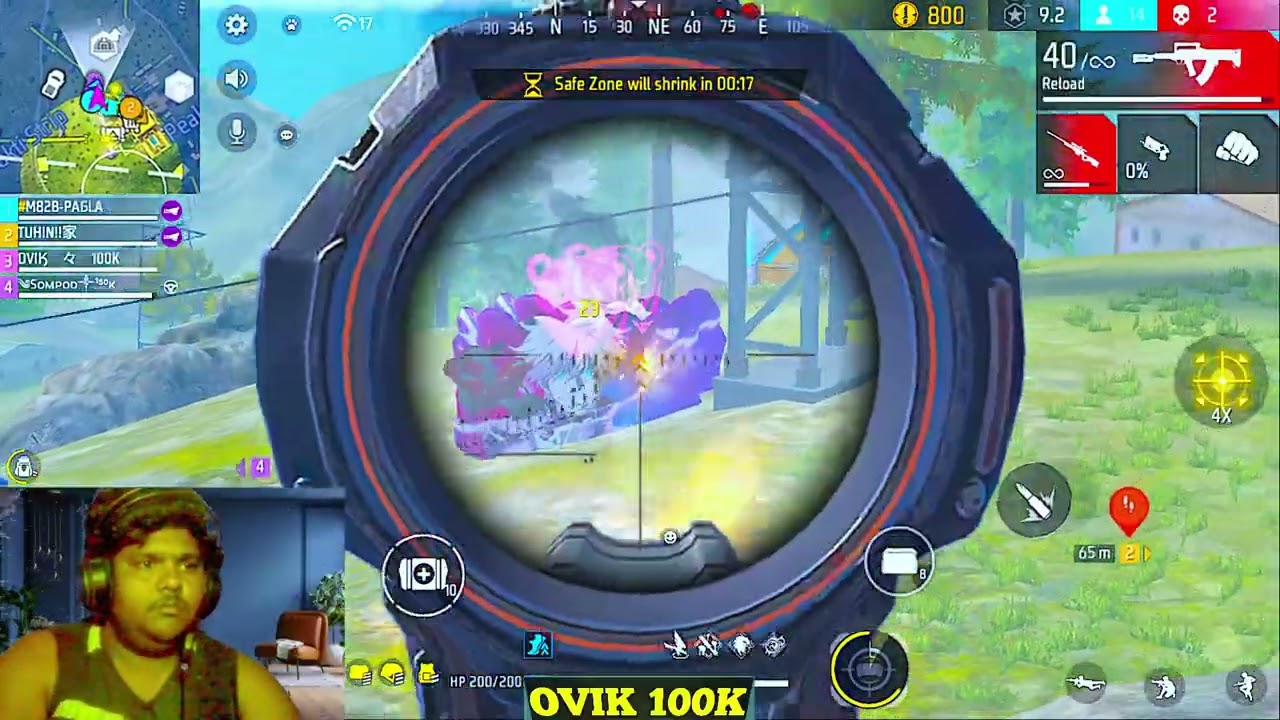 সিনাইপার দিয়ে পিটলাম এনিমি কে ঠাপ দিয়ে উপরে তুলে নিলাম।#FreeFire #Reels #vbage #viral #OVIK 100K