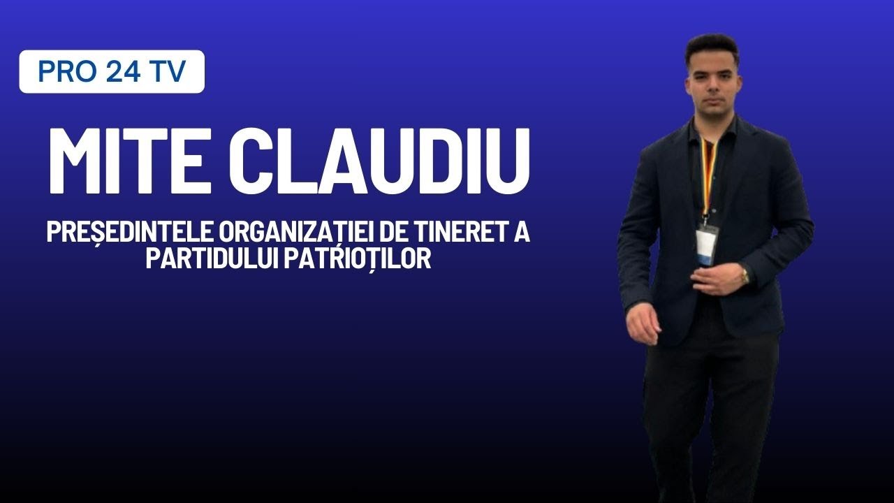 Mite Claudiu Președintele Organizației de Tineret a Partidului Patrioților