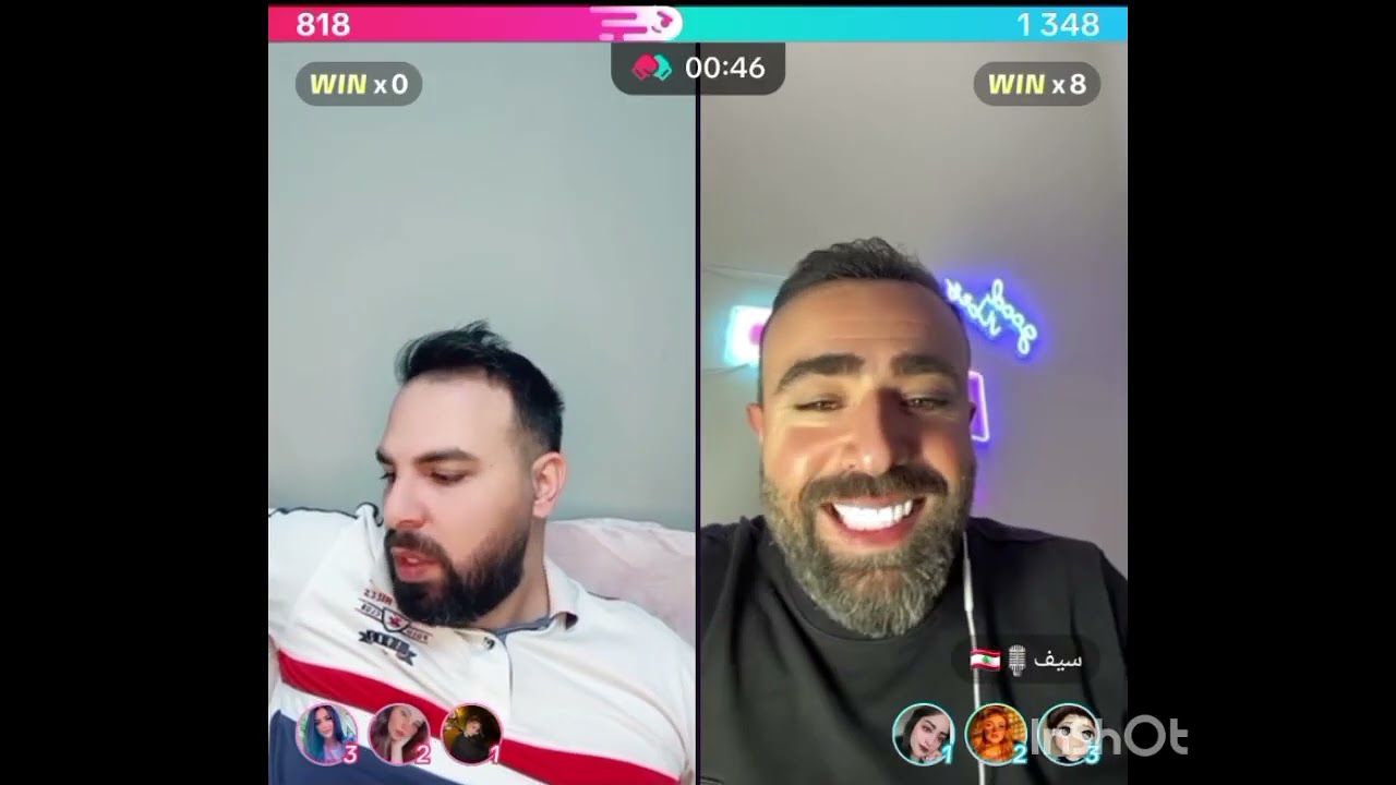 لايف حسين و سيف تحليل مشكل فؤاد و نفين و رأي سيف في اعتذار علي للمشتركين