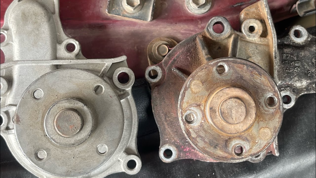 How to change water pump on Corolla 1995#mecanic #automobile #mecanical #mechancial