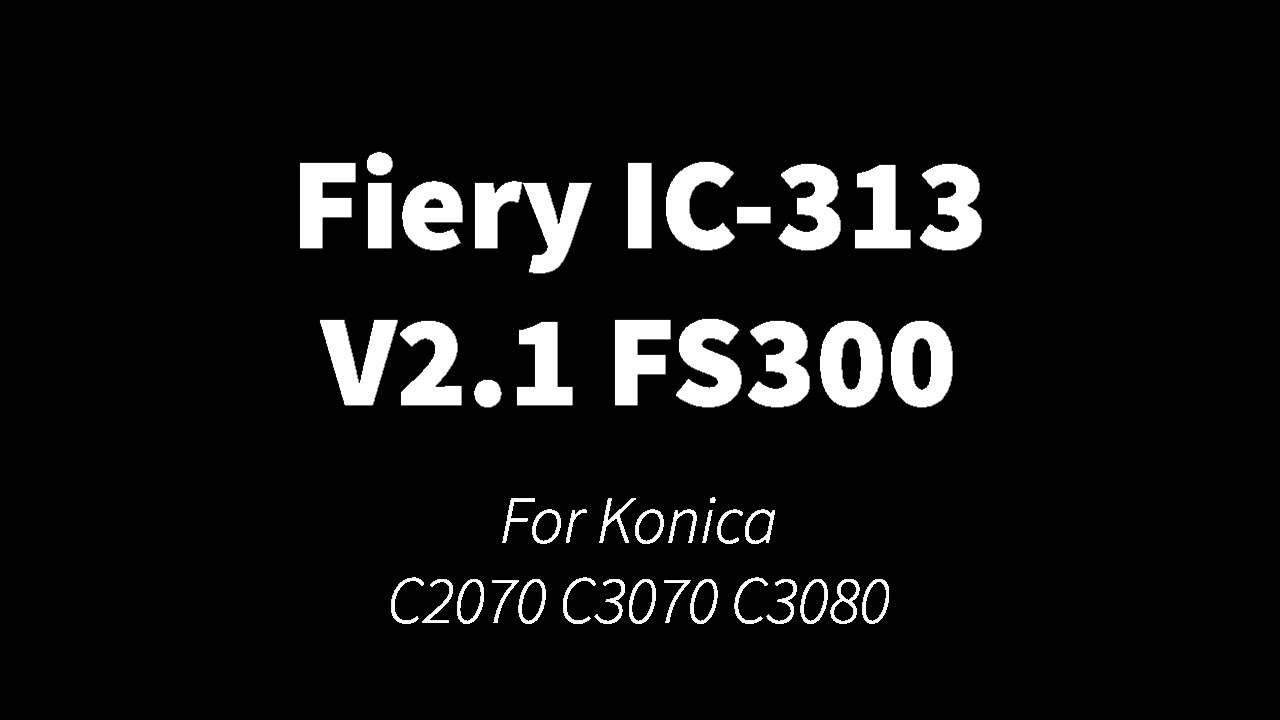 Konica Minolta IC-313 External FIERY