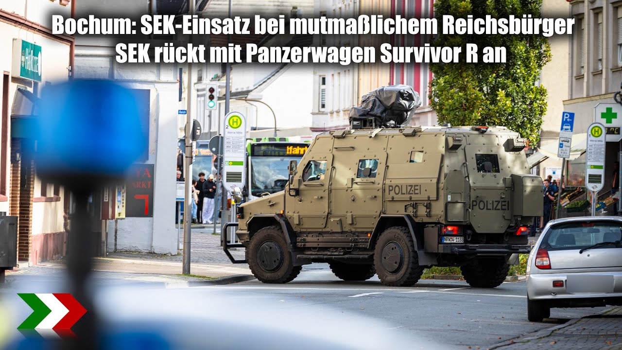 Bochum: SEK-Einsatz bei mutmaßlichem ReichsbürgerBeamte versuchten