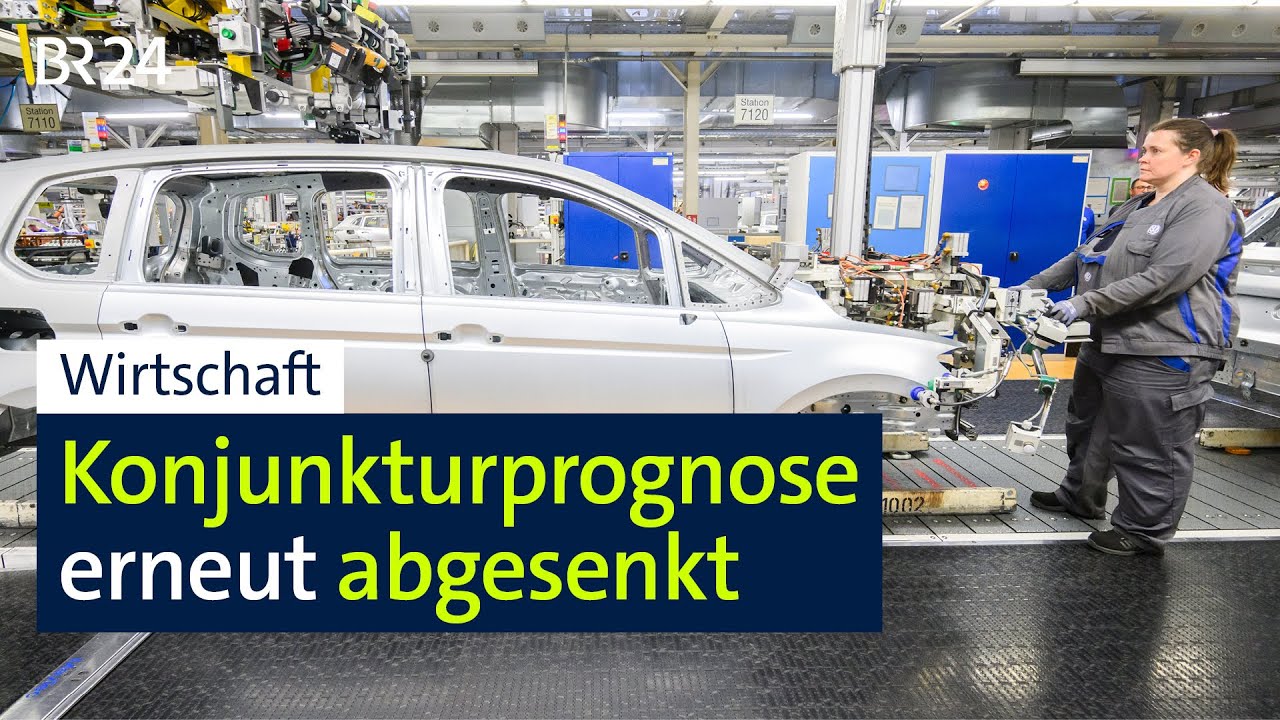 Wirtschaft: Konjunkturprognose erneut abgesenkt | BR24