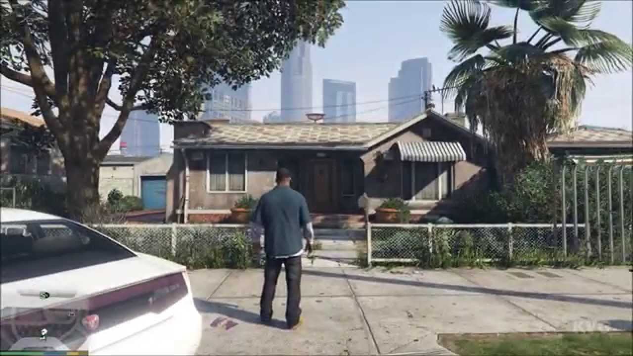 Grand Theft Auto 5 - Franklin's House - Clinton Residence | Tour Gameplay (PC HD) [1080p]