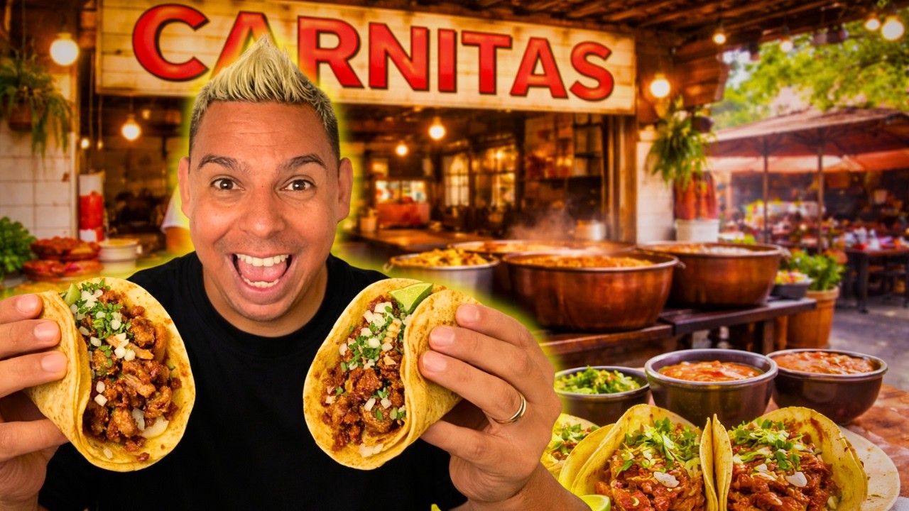 Por qué son las mejores CARNITAS de CDMX [Descúbrelo en este video] “El Gran Abanico” 🌮🇲🇽