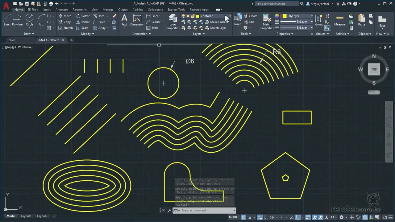 33 - Creating Parallel Copies | AutoCAD Basic and Practical