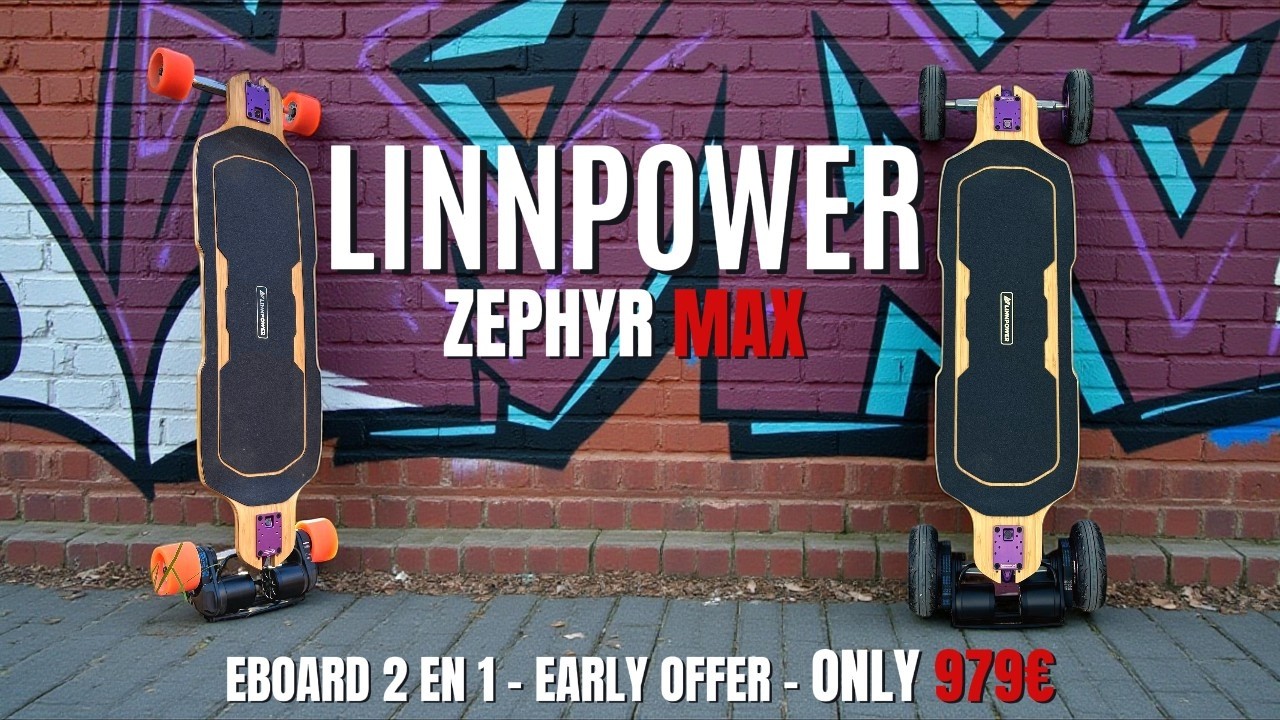 LINNPOWER ZEPHYR MAX Review - ¿El MEJOR Skate Eléctrico Calidad-Precio? (OFERTA LANZAMIENTO)