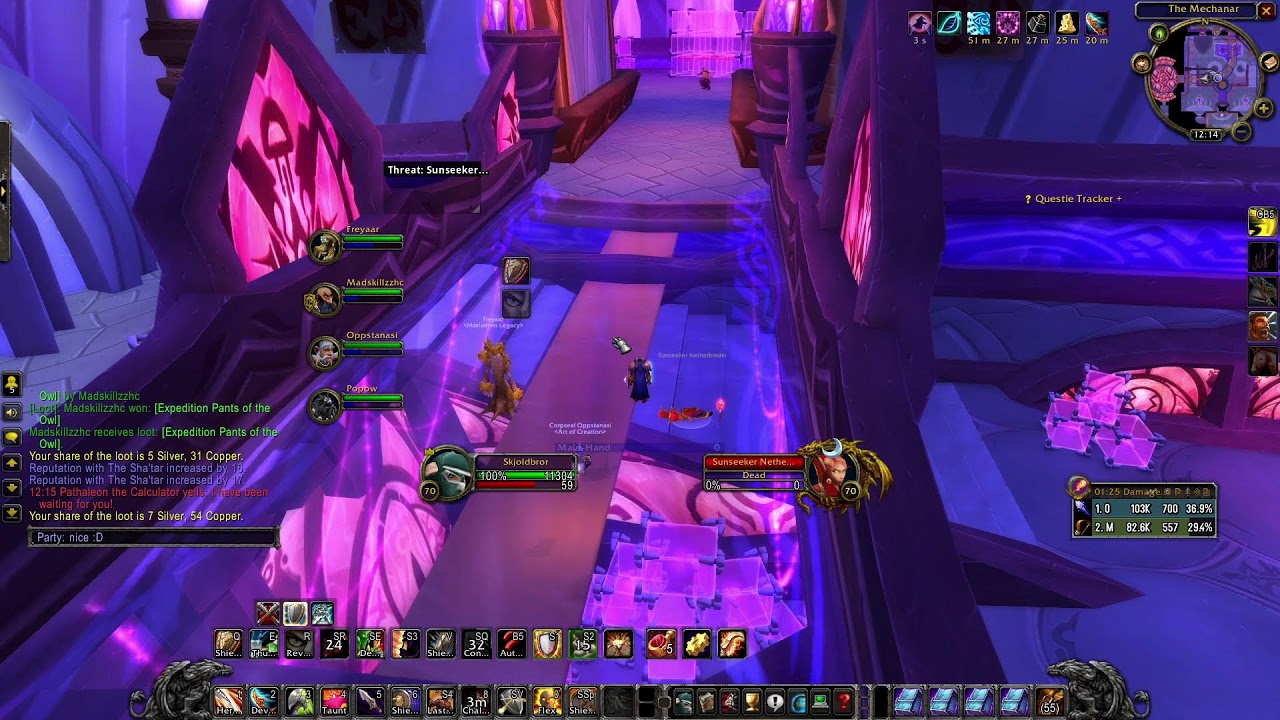 Prot Warrior - Heroic Dungeons, Learning tanking :D